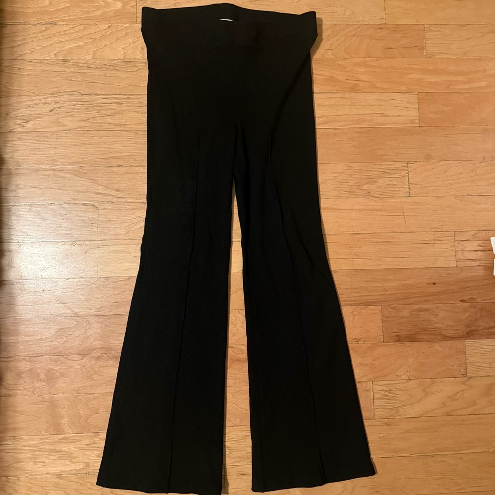 DONNI Black Flare Pants